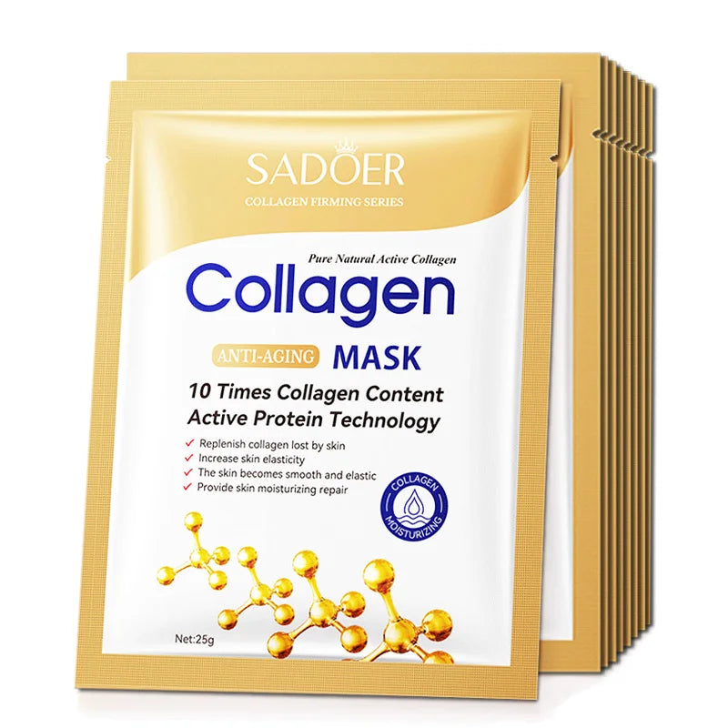 10pcs Anti-wrinkle Collagen Face Mask Skin Care