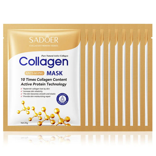 10pcs Anti-wrinkle Collagen Face Mask Skin Care