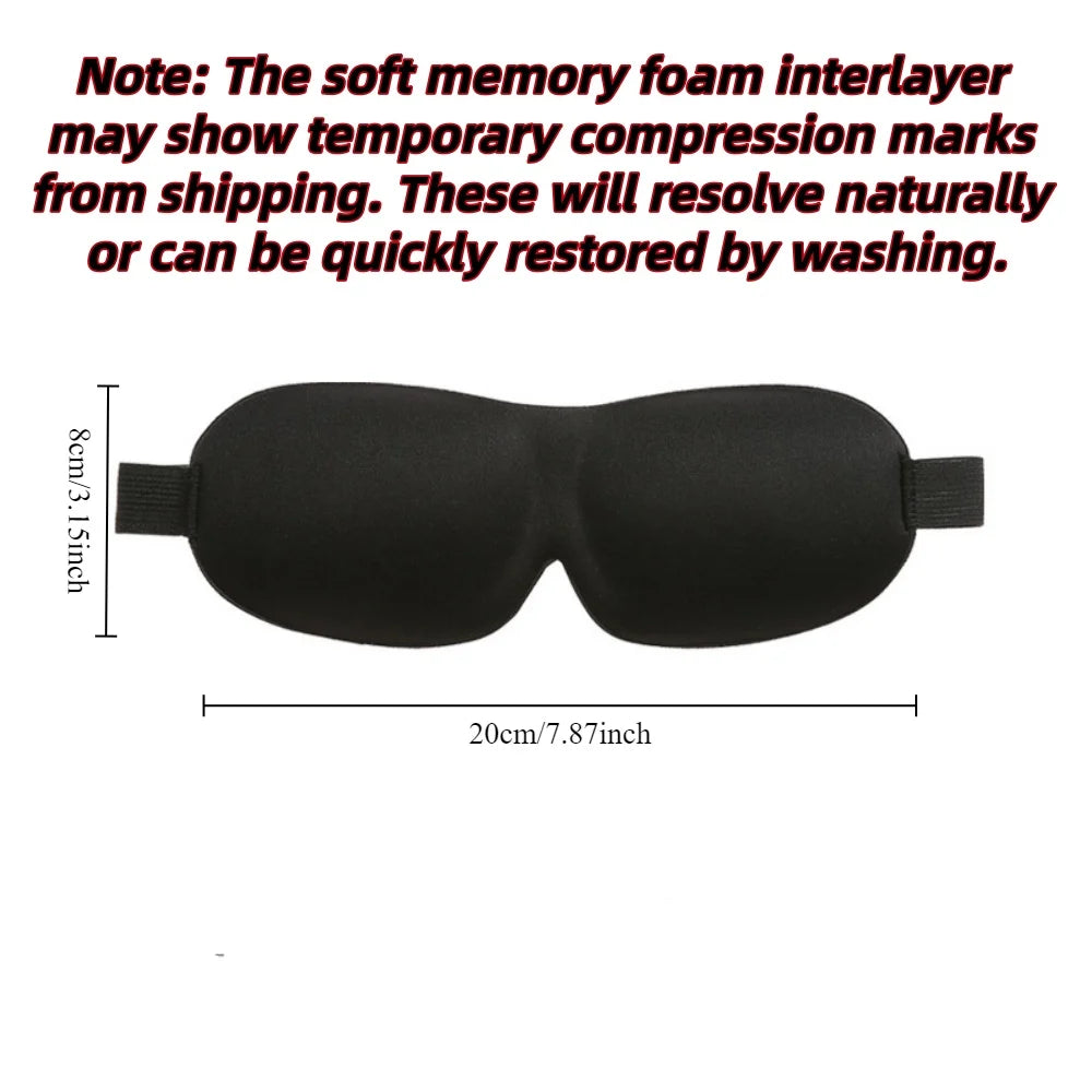 3D Sleep Mask Blindfold Sleeping Aid Soft Memory Foam
