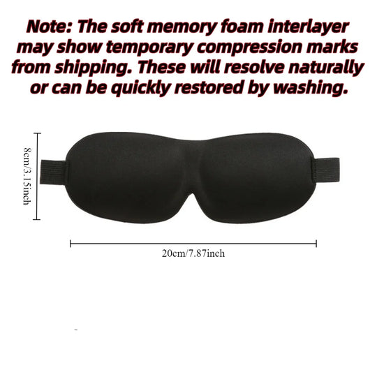 3D Sleep Mask Blindfold Sleeping Aid Soft Memory Foam