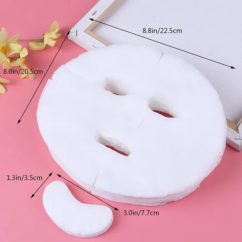 100pcs/lot Disposable Face Mask DIY Soft Non-toxic Pure Facemask