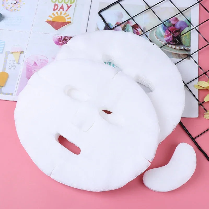 100pcs/lot Disposable Face Mask DIY Soft Non-toxic Pure Facemask