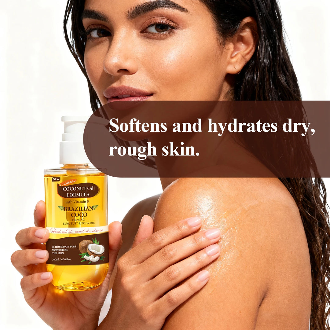 Organic Coconut Oil for Skin, Improves Elasticity, Natural Body Butter Alternative