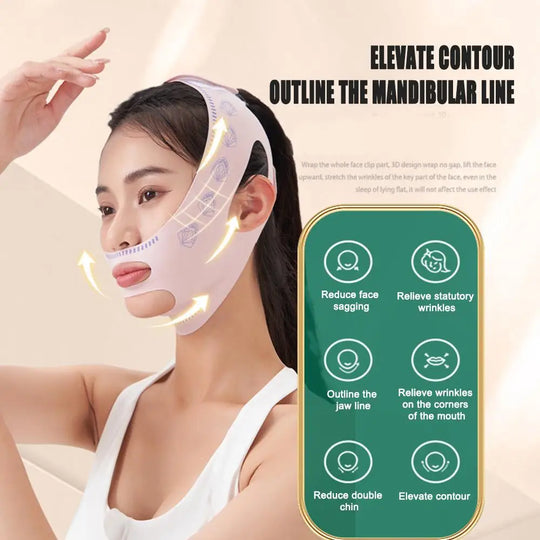Chin Cheek Slimming Bandage V Shape Sleeping Mask