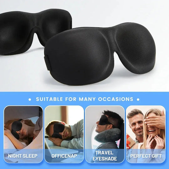 3D Sleep Mask Blindfold Sleeping Aid Soft Memory Foam