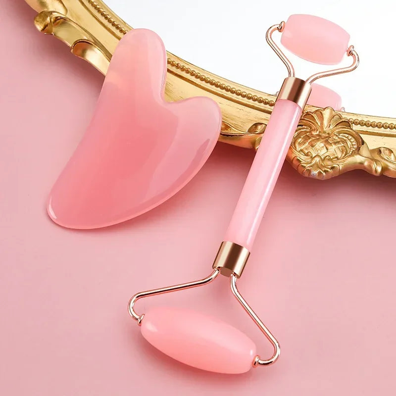 Facial Roller Pink Massager Wrinkle Tools