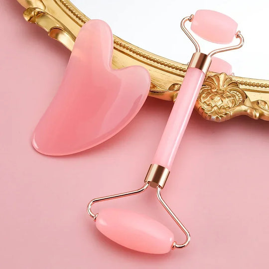 Facial Roller Pink Massager Wrinkle Tools
