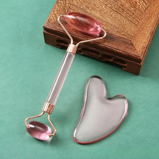 Facial Roller Pink Massager Wrinkle Tools