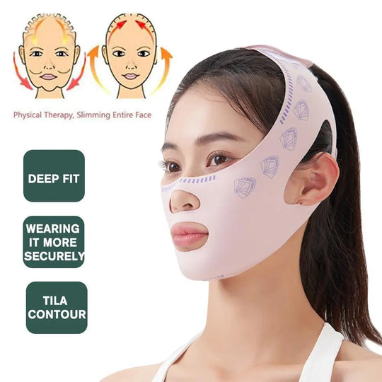Chin Cheek Slimming Bandage V Shape Sleeping Mask